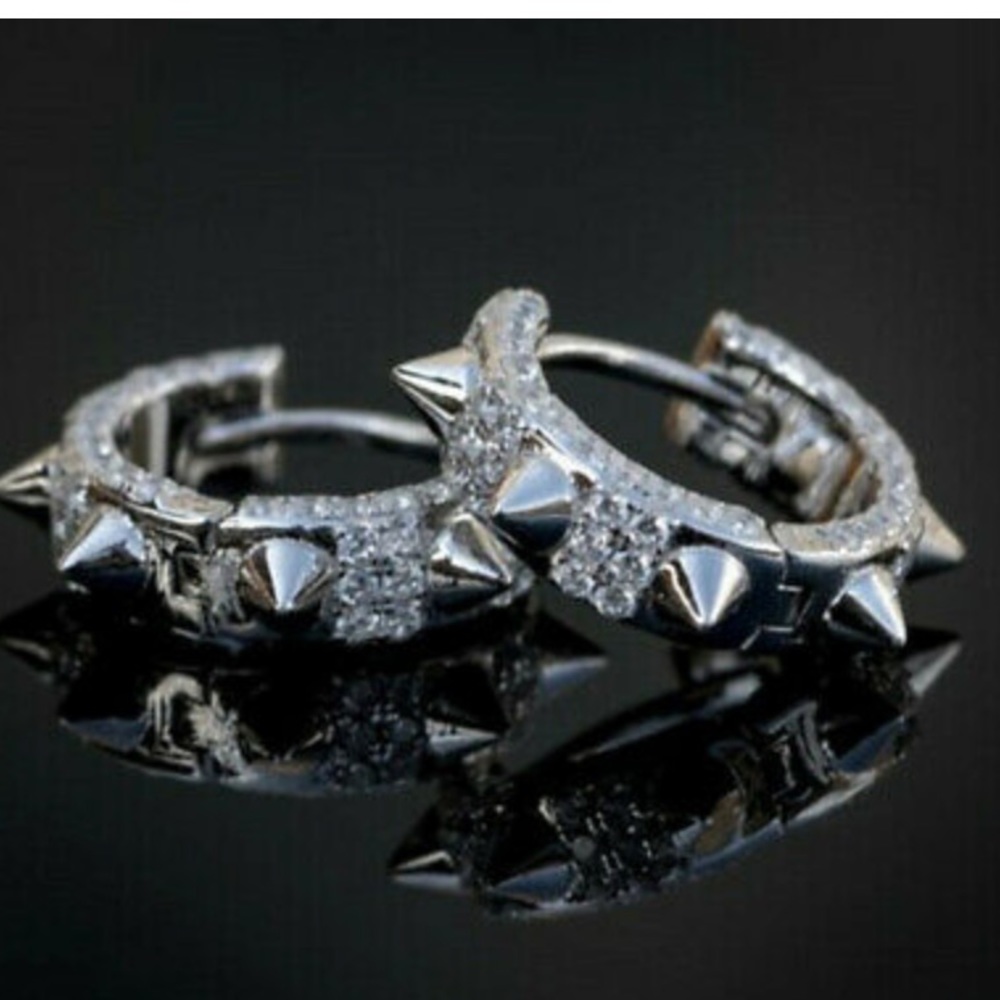 New Sterling silver hoop earrings